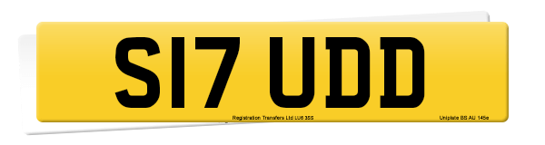 Registration number S17 UDD